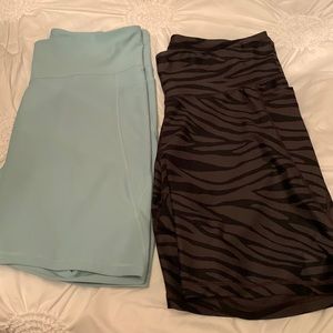Two pairs Powersoft biker shorts Old Navy